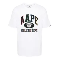 aape by *a bathing ape® logo-print cotton t-shirt - blanc