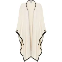 by malene birger poncho kassira en maille - tons neutres
