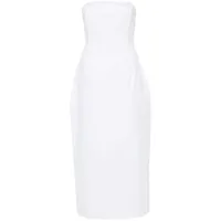 magda butrym strapless cotton midi dress - blanc