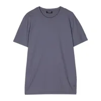 dondup t-shirt en coton à col rond - violet