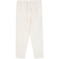 120% lino pantalon en lin à coupe fuselée - blanc