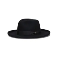 borsalino chapeau trilby en feutre - noir