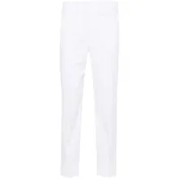 peserico pantalon droit à plis marqués - blanc