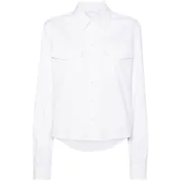 rabanne chemise en coton à manches longues - blanc