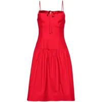 reformation robe courte analise - rouge