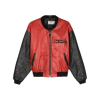 a.n.g.e.l.o. vintage cult veste bomber en cuir pre-owned (années 1990) - rouge