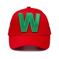 walter van beirendonck casquette à appliqué w - rouge