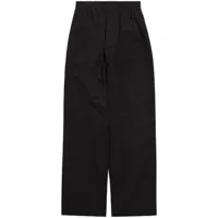 balenciaga pantalon large pyjama en coton - noir