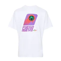 liberal youth ministry t-shirt en coton à imprimé graphique - blanc