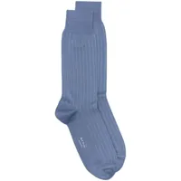 paul smith chaussettes à logo imprimé - bleu