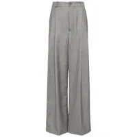 hed mayner pantalon ample à plis avant - gris