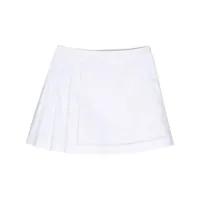 shiatzy chen minijupe en coton à design plissé - blanc