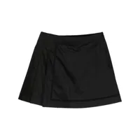shiatzy chen minijupe en coton à design plissé - noir