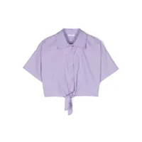 miss grant kids chemise nouée - violet