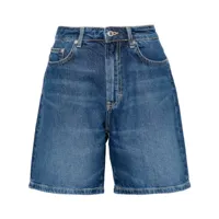 jeanerica short en jean à taille haute - bleu