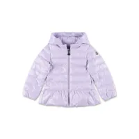 moncler enfant veste matelassée blandine à logo appliqué - violet