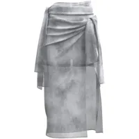 margherita maccapani jupe portefeuille - gris