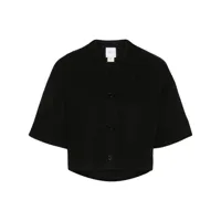 patou chemise crop à appliques - noir
