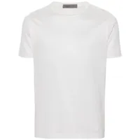 corneliani t-shirt en coton à col rond - blanc