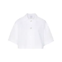 patou chemise crop à appliques - blanc