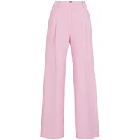 hugo pantalon de costume à coupe courte - rose