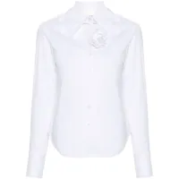 blugirl chemise à broche fleur - blanc