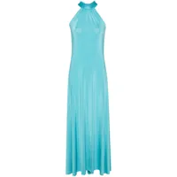 blugirl robe longue à ornements en cristal - bleu