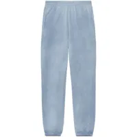 john elliott pantalon de jogging à taille mi-haute - bleu