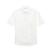 john elliott chemise en lin à manches courtes - blanc
