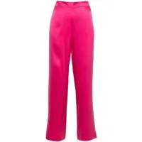 asceno straight-leg silk trousers - rose