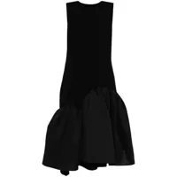 jnby robe mi-longue à design asymétrique - noir
