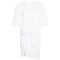 jnby robe plissée à design asymétrique - blanc