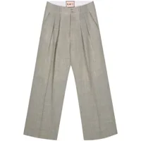plan c pantalon droit à design chiné - gris