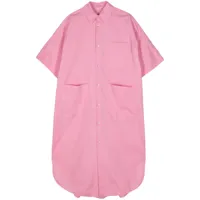 toogood robe-chemise en coton - rose