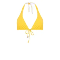 fisico reversible triangle bikini top - jaune