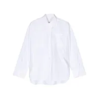 remain chemise en coton biologique à col pointu - blanc
