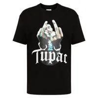 wacko maria t-shirt tupac hologram en coton - noir
