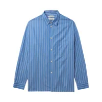 a kind of guise chemise en coton à rayures - bleu