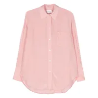victoria beckham chemise à effet froissé - rose