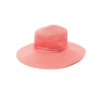 borsalino chapeau giselle à design tressé - rouge