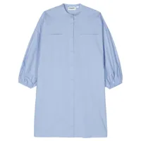 essentiel antwerp robe-chemise fragile à taille ceinturée - bleu