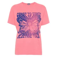mother t-shirt en coton à imprimé graphique - rose