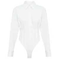 dion lee body à design de corset - blanc