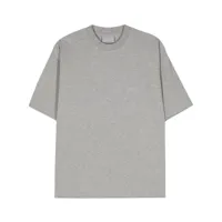 vtmnts t-shirt à logo brodé - gris