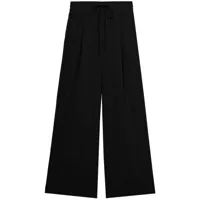 b+ab pantalon ample à lien de resserrage - noir