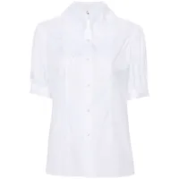 noir kei ninomiya chemise à manches bouffantes - blanc
