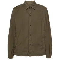 herno chemise à poches zippées - vert
