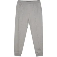 corneliani pantalon de jogging à logo imprimé - gris