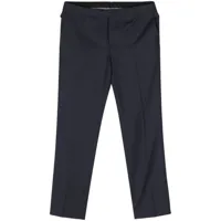 corneliani pantalon de costume à mini carreaux - bleu