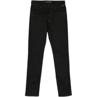 corneliani mid-rise slim-fit jeans - noir
